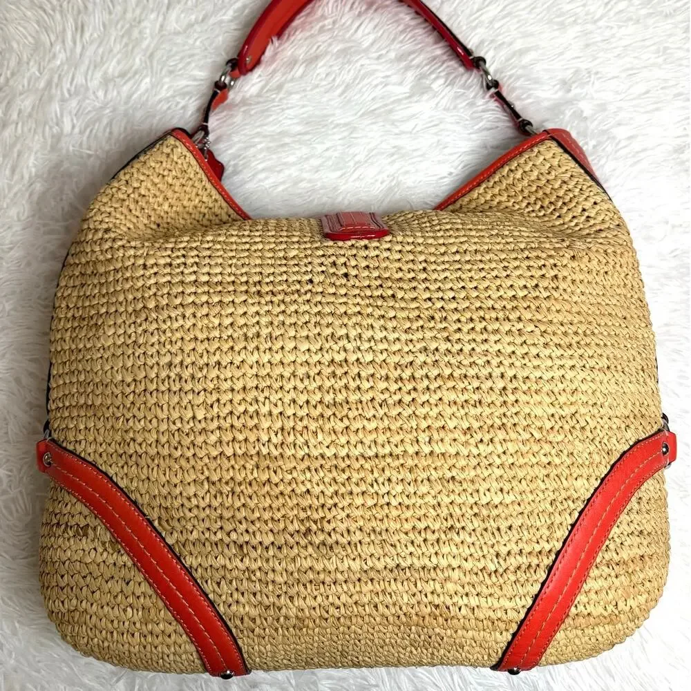 NWT COACH Straw Dogleash 22906 Hobo Shoulder Bag